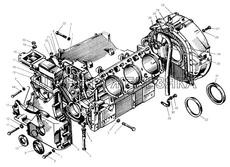 Блок цилиндров МАЗ-5335