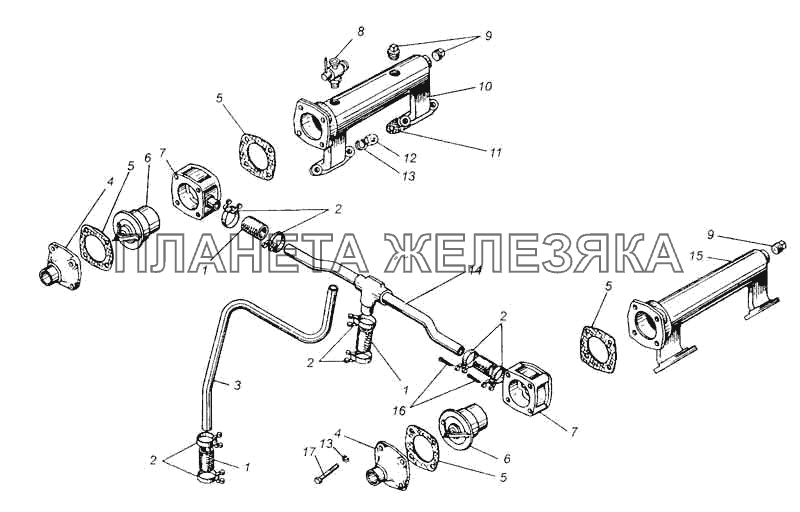 Термостат системы охлаждения МАЗ-5335