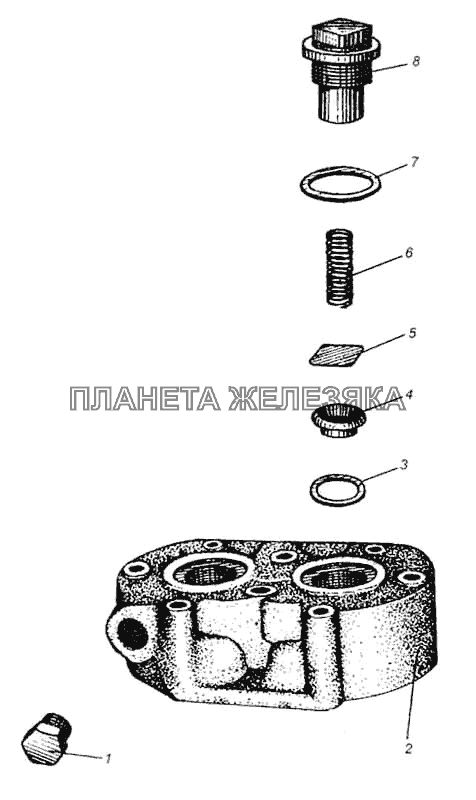 Головка компрессора МАЗ-5335