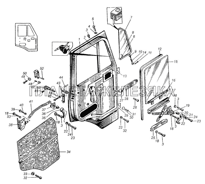Дверь кабины МАЗ-5335
