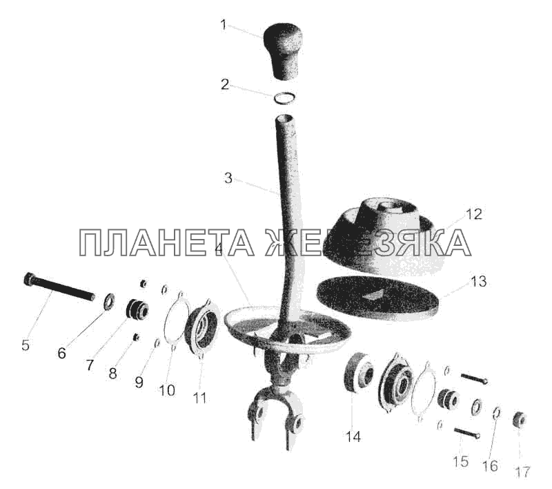 Рычаг 543202-1703410, 5551-1703410-01 МАЗ-5336