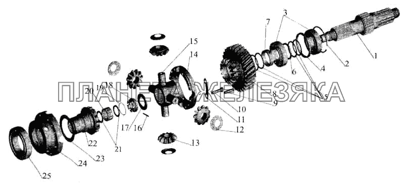 Дифференциал межосевой МАЗ-5336