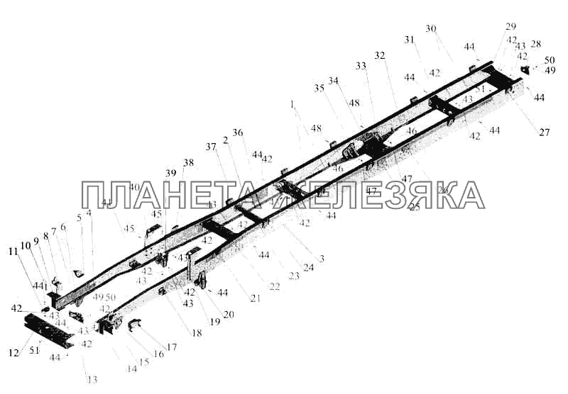 Рама автомобилей МАЗ-630308, 630305 МАЗ-5336