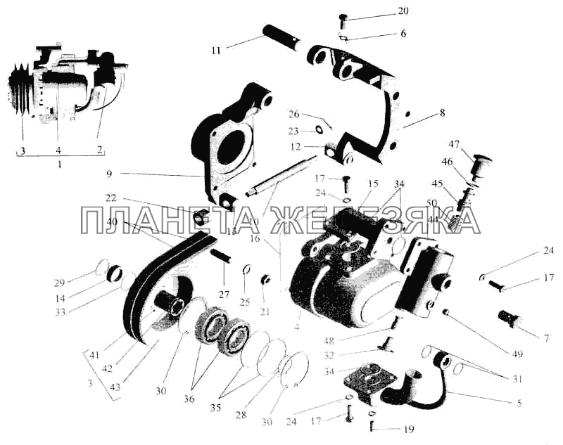 Насос МАЗ-5336