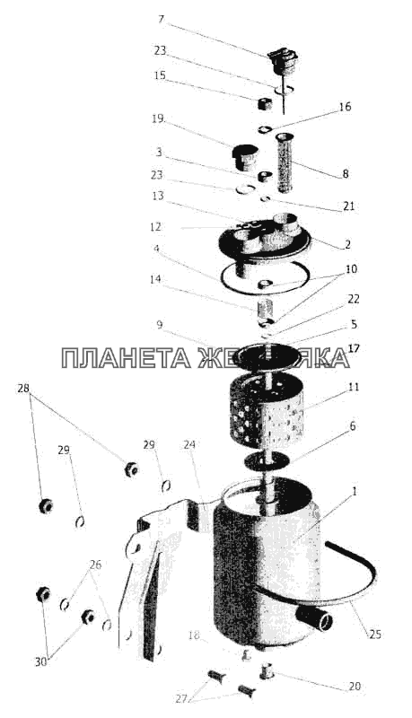 Бак масляный МАЗ-5336