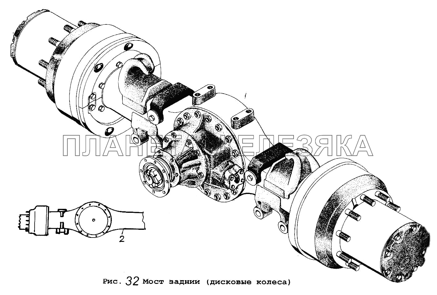 Мост задний (дисковые колеса) МАЗ-5516