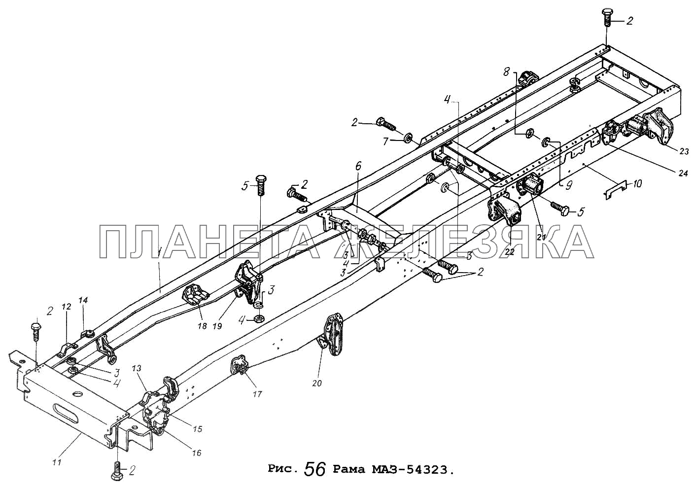 Рама МАЗ-54323 МАЗ-54323