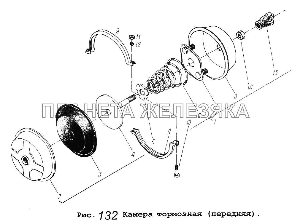 Камера тормозная (передняя) МАЗ-54323