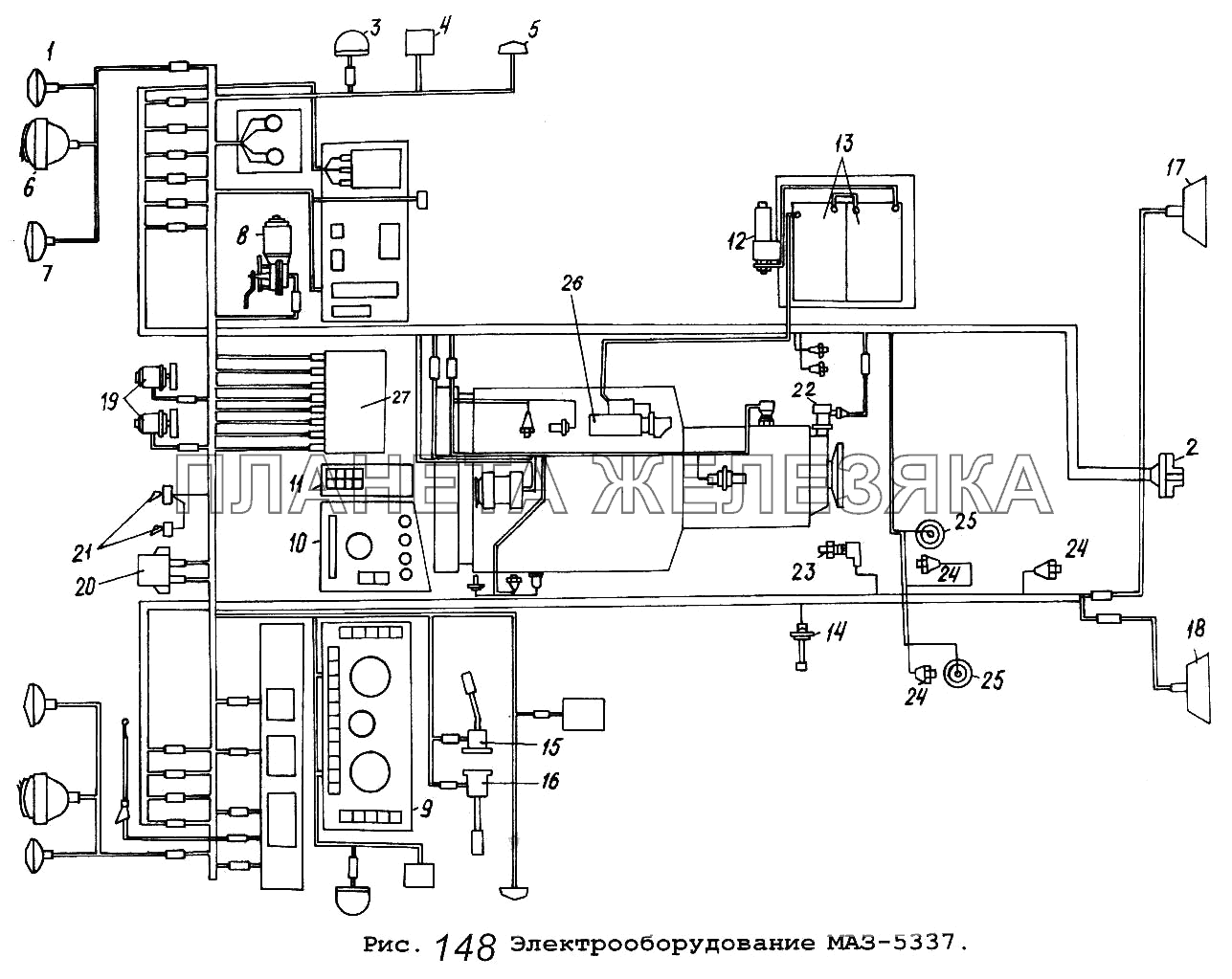Электрооборудование МАЗ-5337 МАЗ-5337