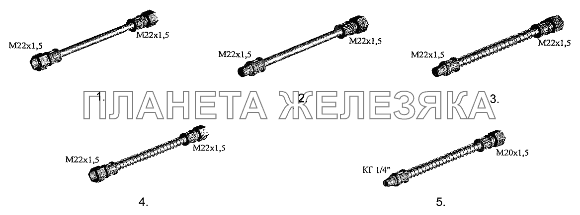 Шланги МАЗ-5337 (2005)