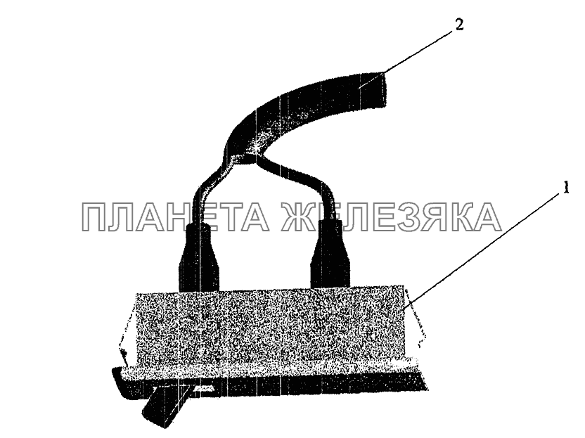 Установка фонаря освещения спального места МАЗ-5337 (2005)