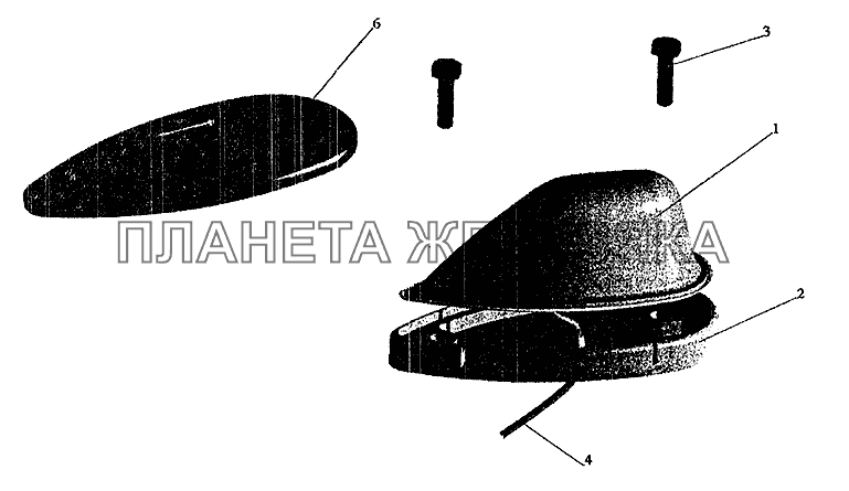 Установка фонарей автопоезда МАЗ-5337 (2005)