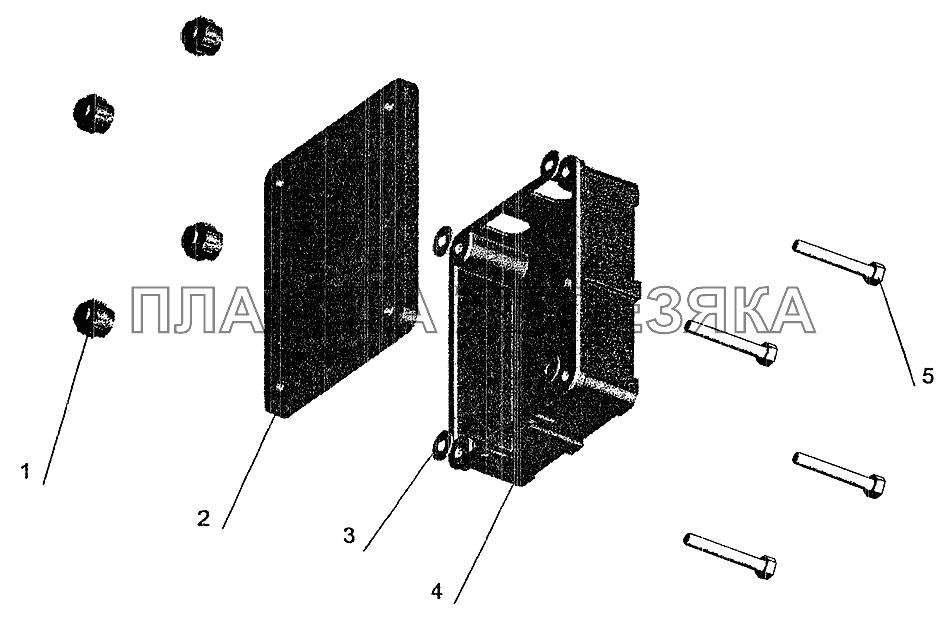 Коробка задних фонарей МАЗ-5337 (2005)