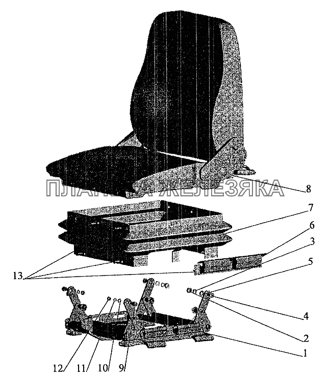 Сиденье МАЗ-5337 (2005)