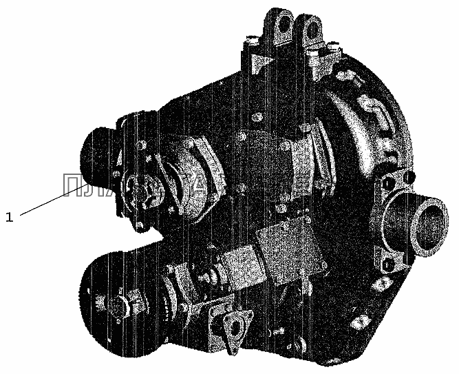 Центральный редуктор отбора мощности автомобилей МАЗ-630305, МАЗ-533702 МАЗ-5337 (2005)