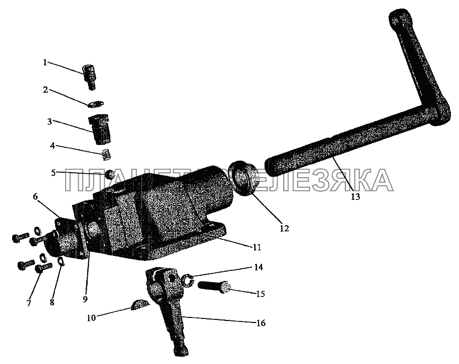 Механизм переключения передач МАЗ-5337 (2005)
