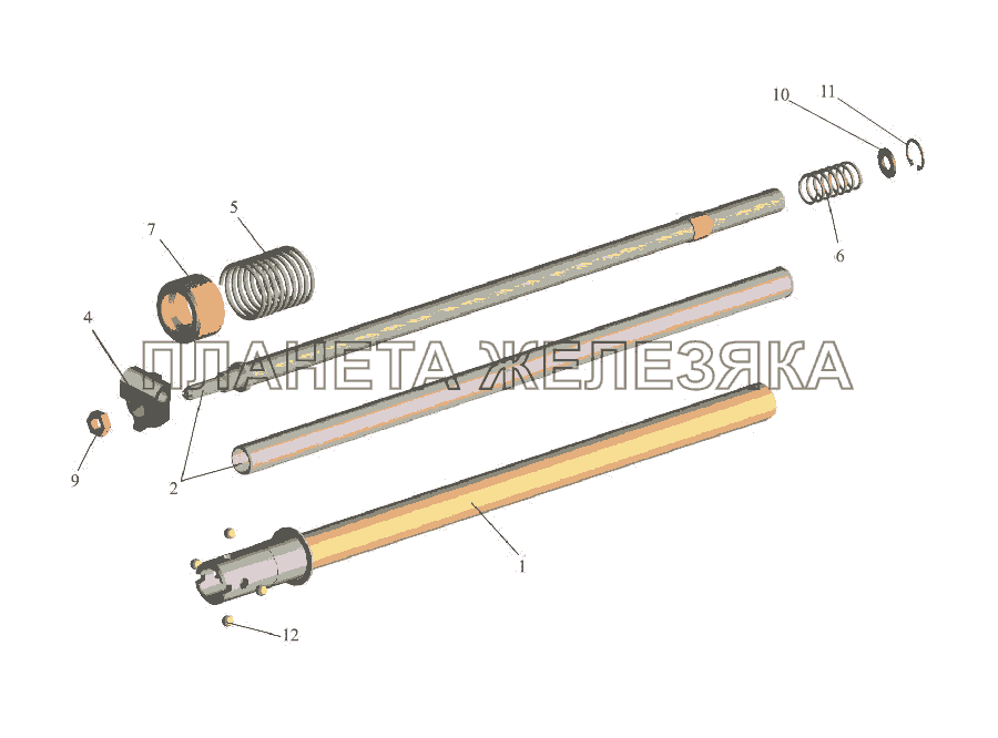 Механизм промежуточный  551639-1703325-001 МАЗ-533731