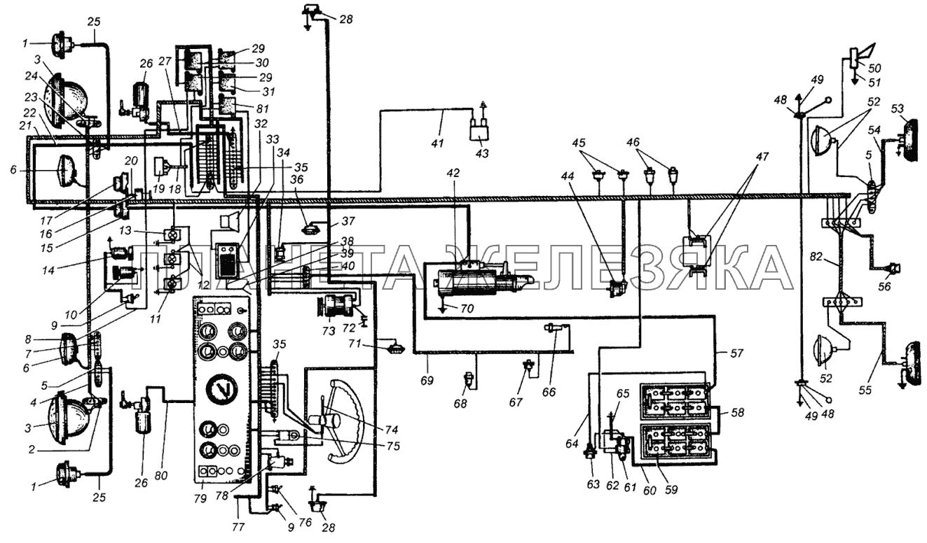 Электрооборудование МАЗ-5429