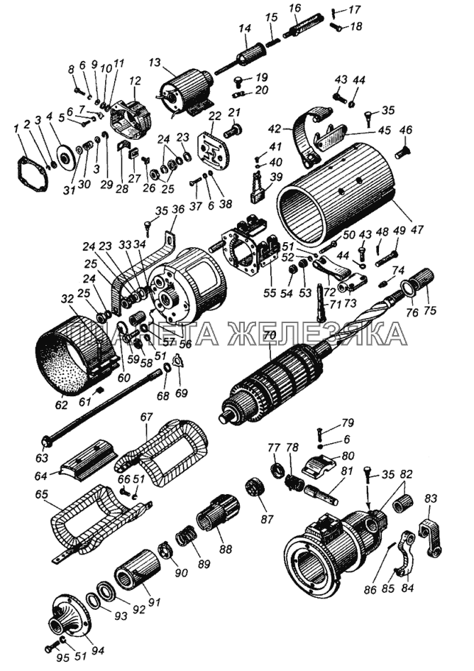 Стартер МАЗ-5429