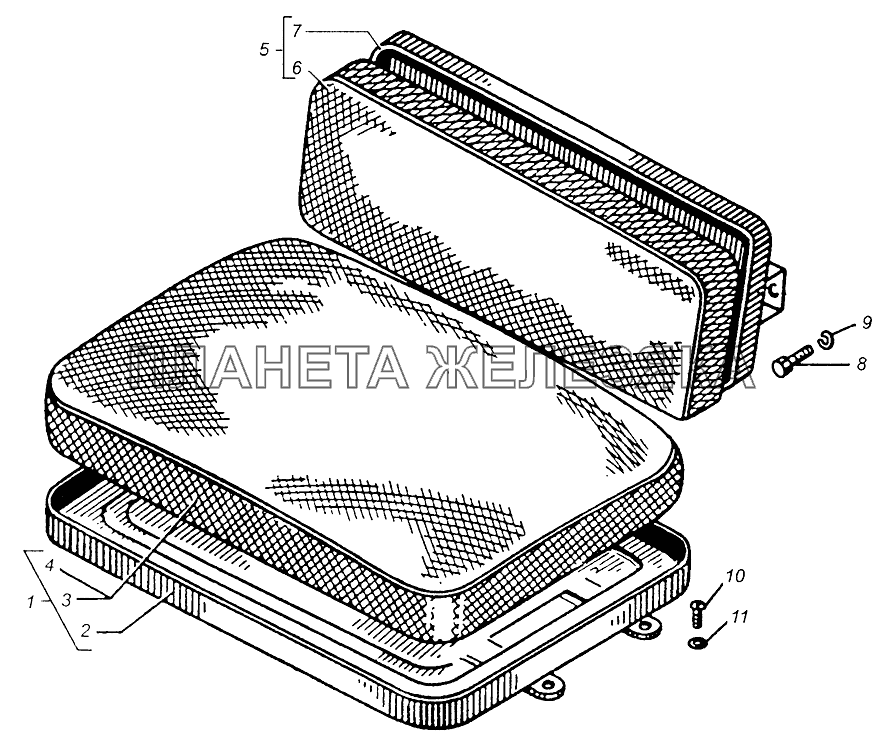 Сиденье среднее МАЗ-5335, МАЗ-5429 МАЗ-5429