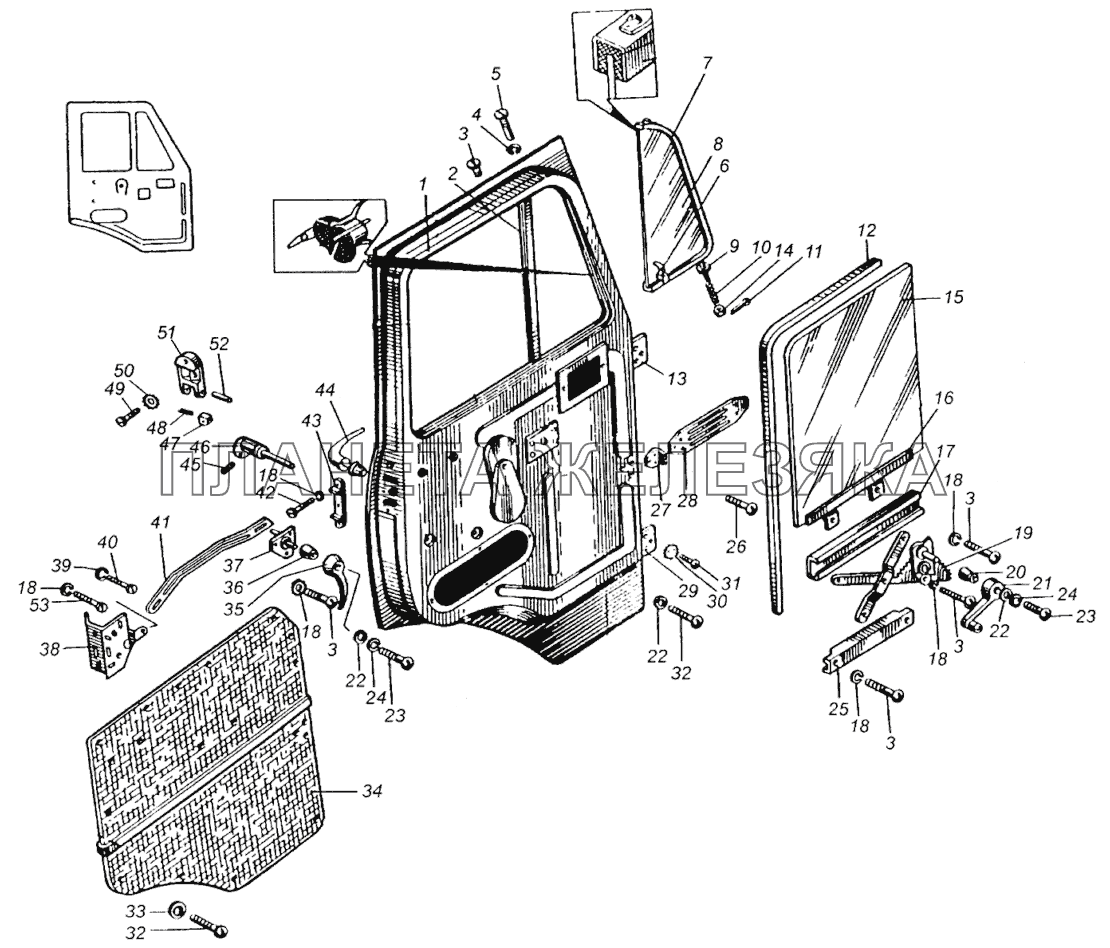 Дверь кабины МАЗ-5429