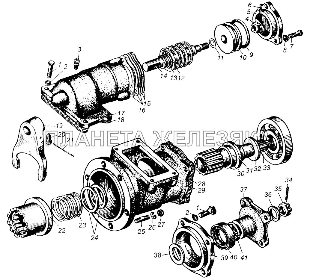 Коробка отбора мощности МАЗ-509А МАЗ-5429