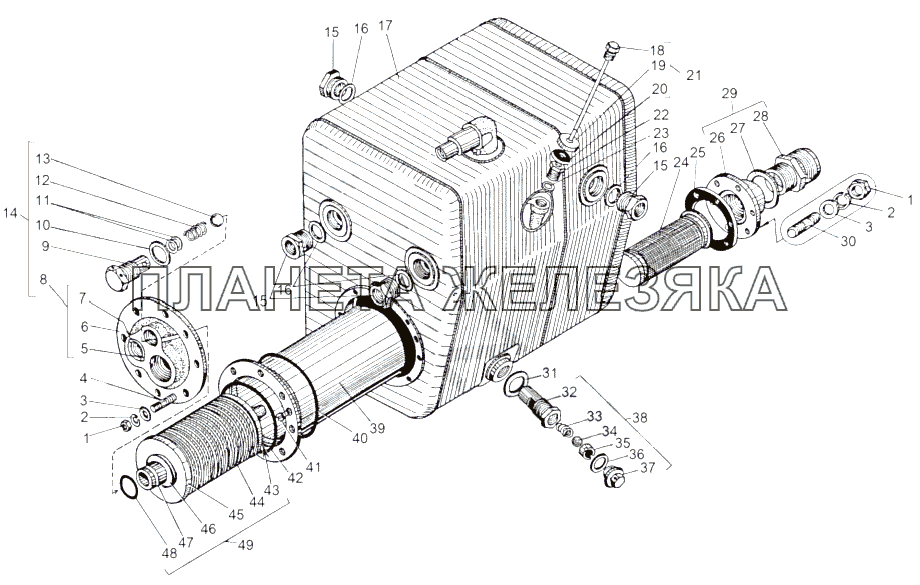 Бак гидротрансформатора 543-1718010-Б МАЗ-543 (7310)