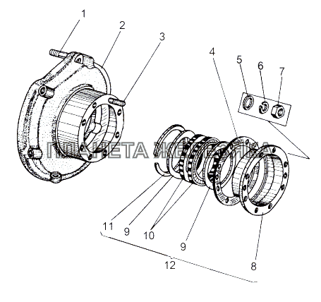 Крышка редуктора 543-2302050 МАЗ-543 (7310)