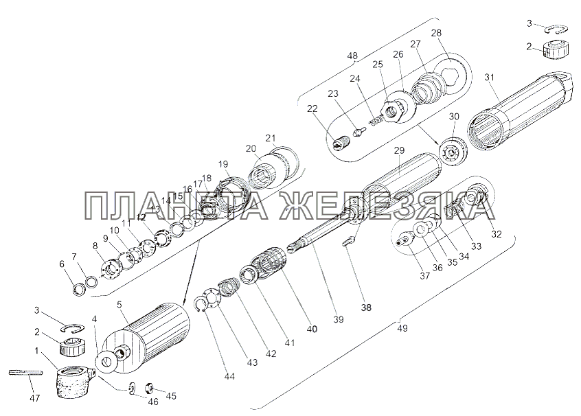 Амортизатор 543-2905306-21 МАЗ-543 (7310)