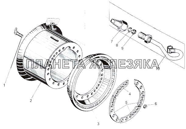 Колесо 543-3101011-01 МАЗ-543 (7310)