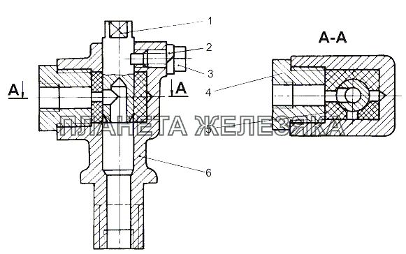 Кран шинный 543-3123010 МАЗ-543 (7310)