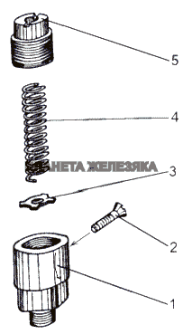 Клапан предохранительный 543-3515050-А МАЗ-543 (7310)