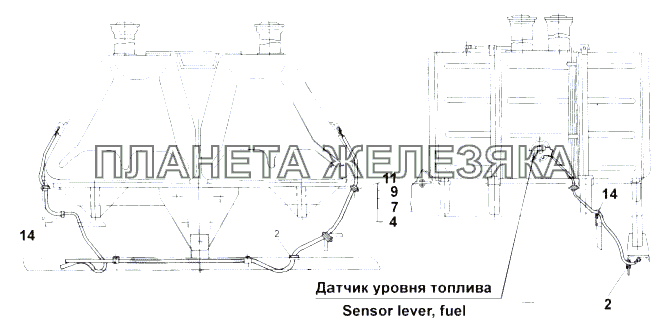 Монтаж проводов МАЗ-543 (7310)