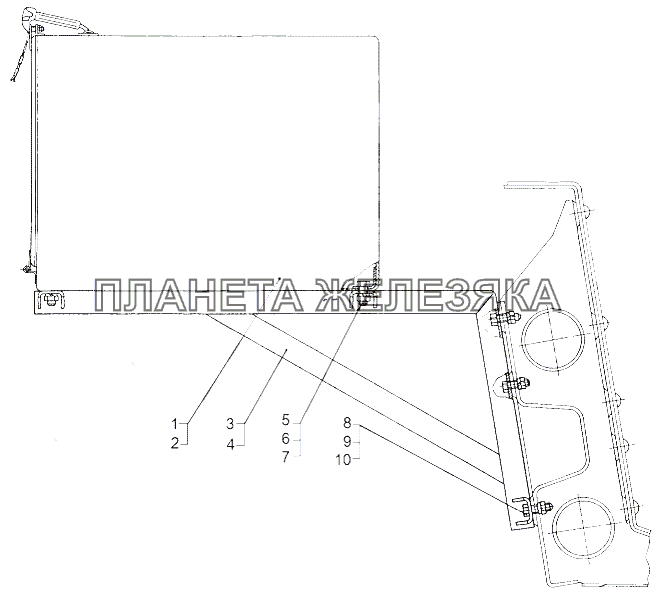 Установка ящика I и ящика II 543А-3900027, 543А-3900032 МАЗ-543 (7310)