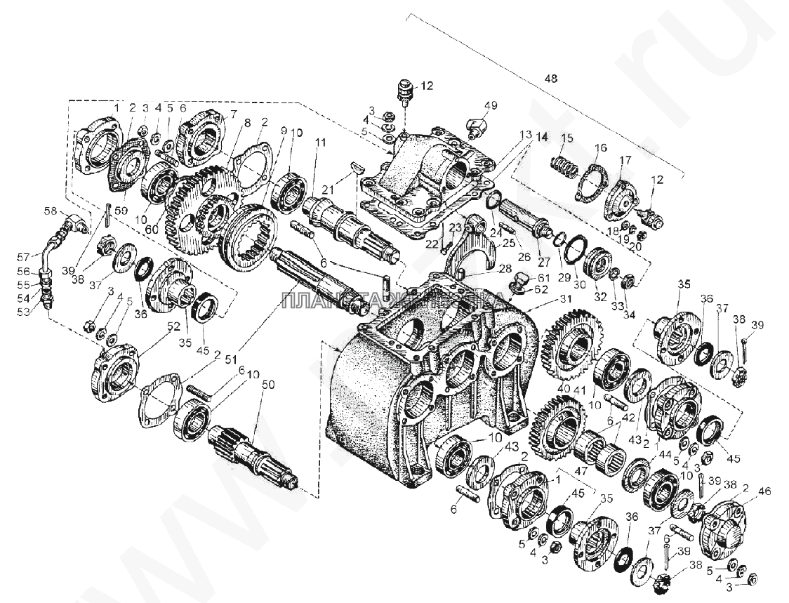 Коробка отбора мощности 543-4202010-Г МАЗ-543 (7310)