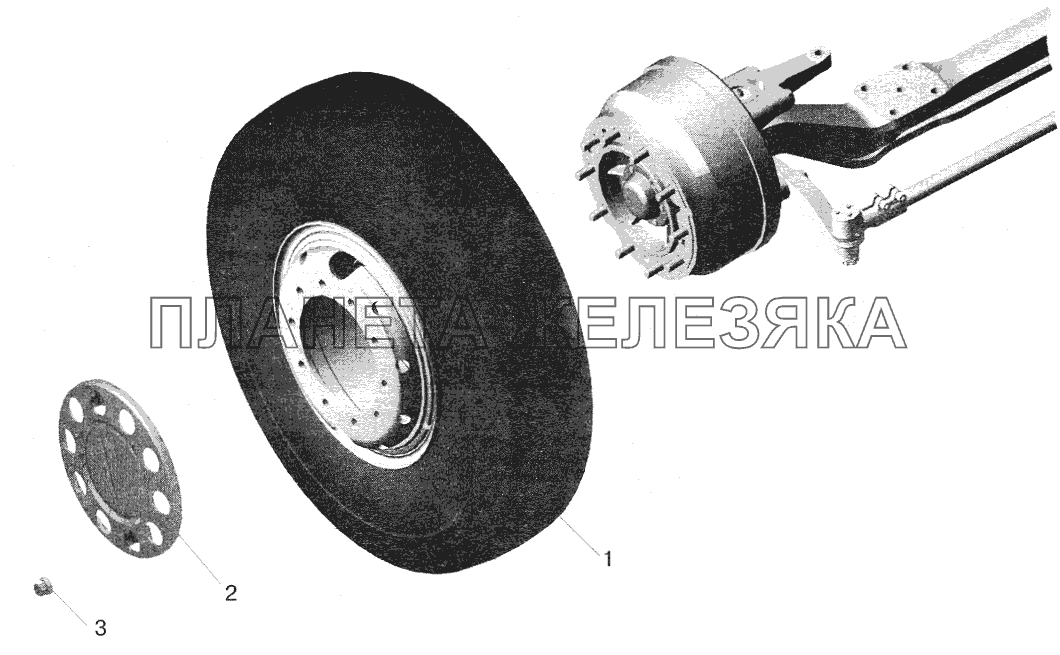 Установка передних колес МАЗ-5432