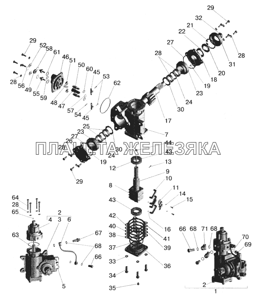 Рулевой механизм МАЗ-5432
