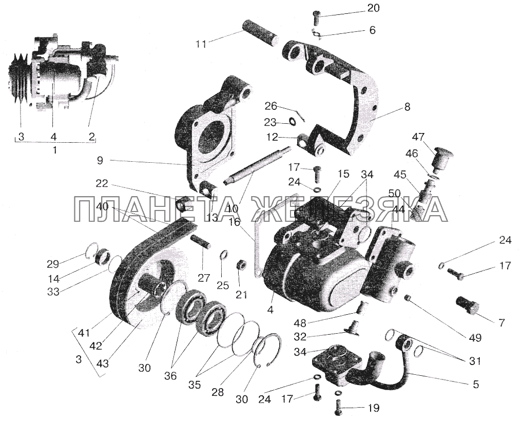 Насос МАЗ-5432