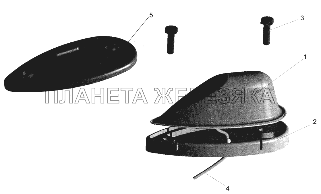 Установка фонарей автопоезда МАЗ-5432