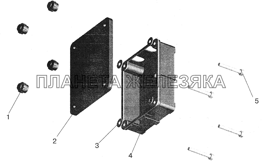 Коробка задних фонарей МАЗ-5432
