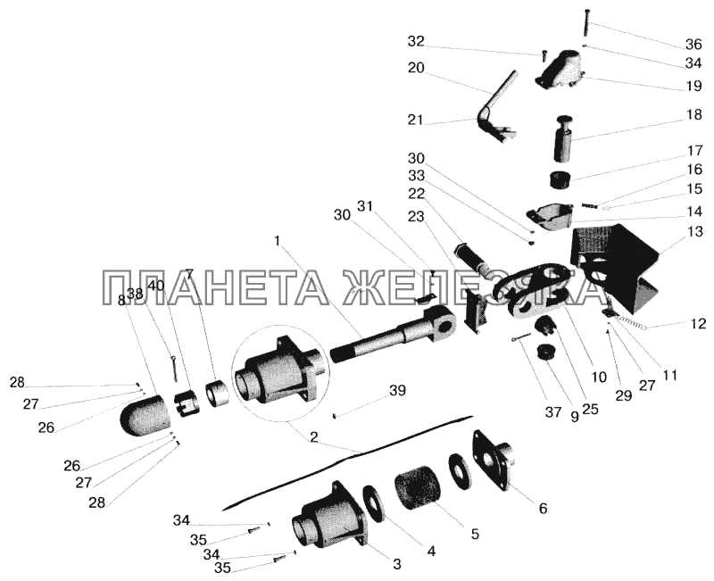 Буксирный прибор МАЗ-543202