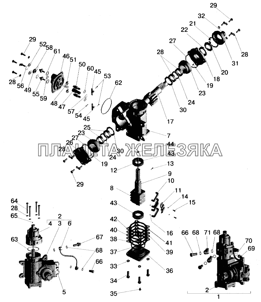 Рулевой механизм МАЗ-543202