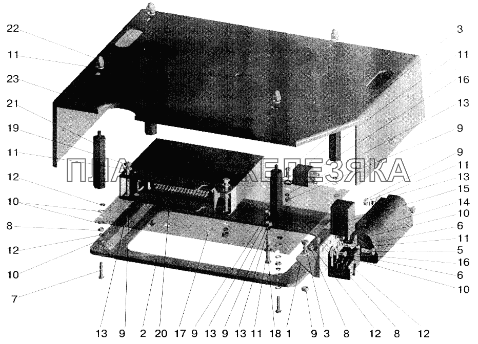 Установка электронного блока АБС БПО «Экран» на автомобилях МАЗ- 555102, 551605, 551603 МАЗ-543202