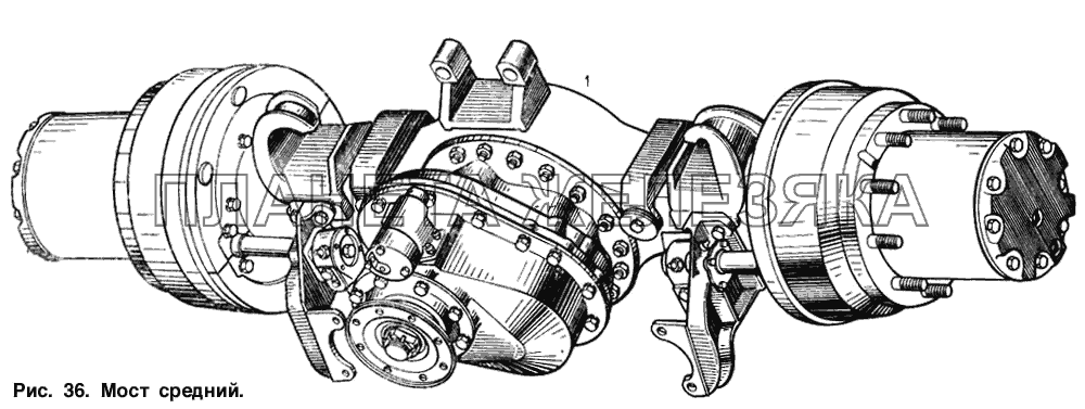 Мост средний МАЗ-64221
