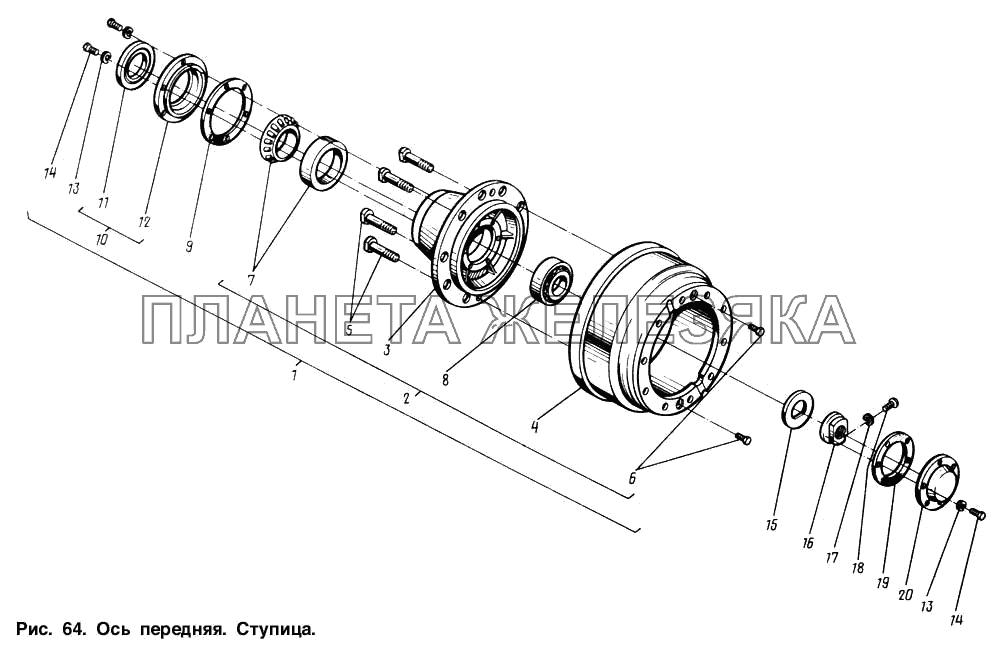 Ступица МАЗ-54321