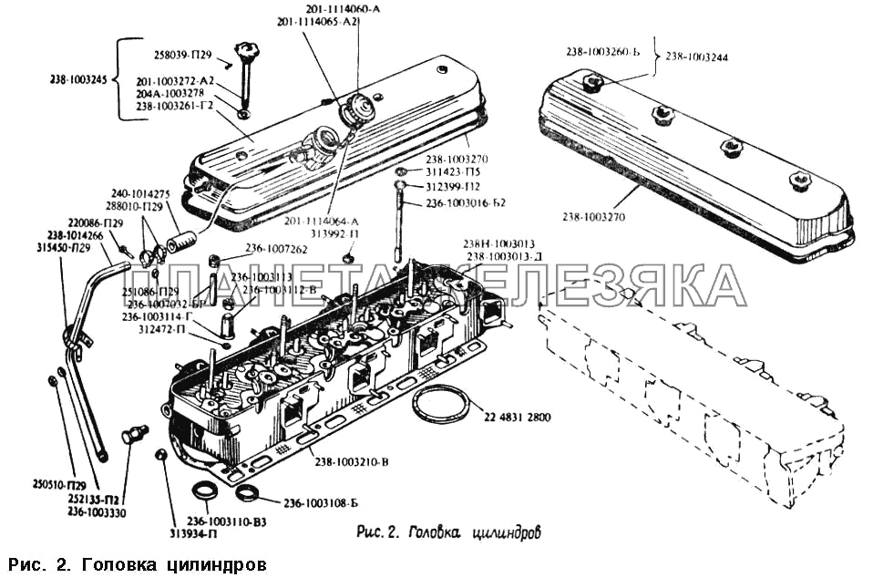 Головка цилиндров МАЗ-54328