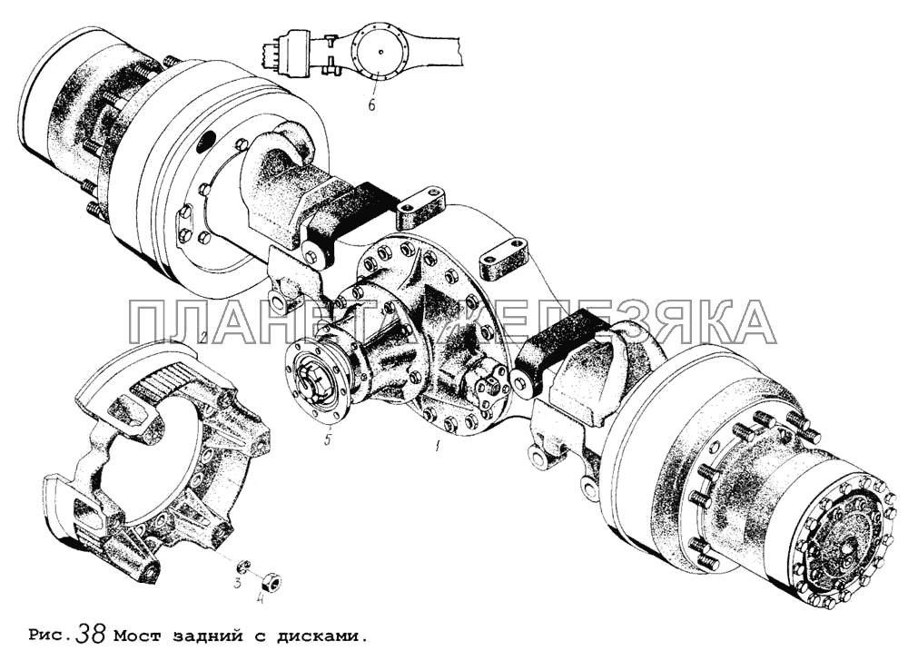 Мост задний с дисками МАЗ-5434