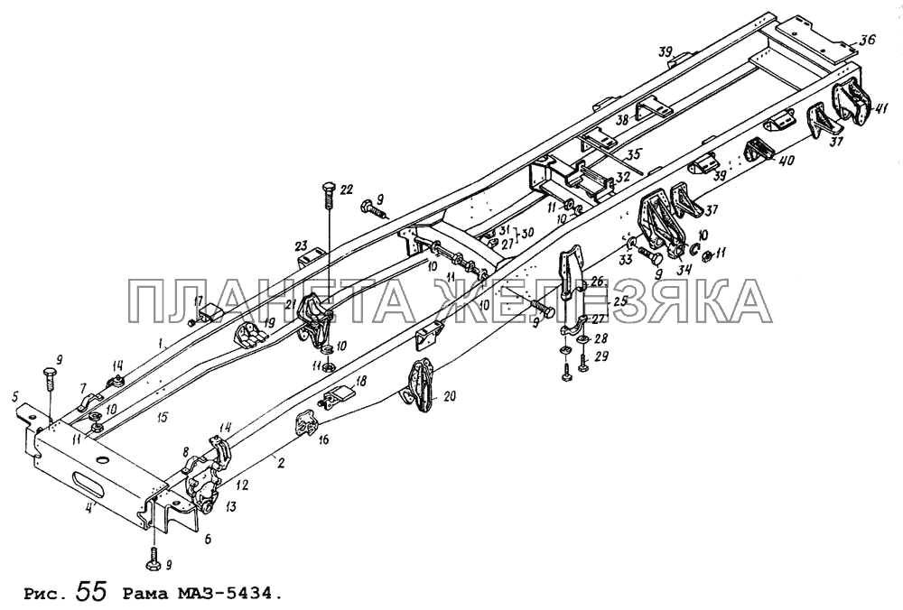 Рама МАЗ-5434 МАЗ-64255