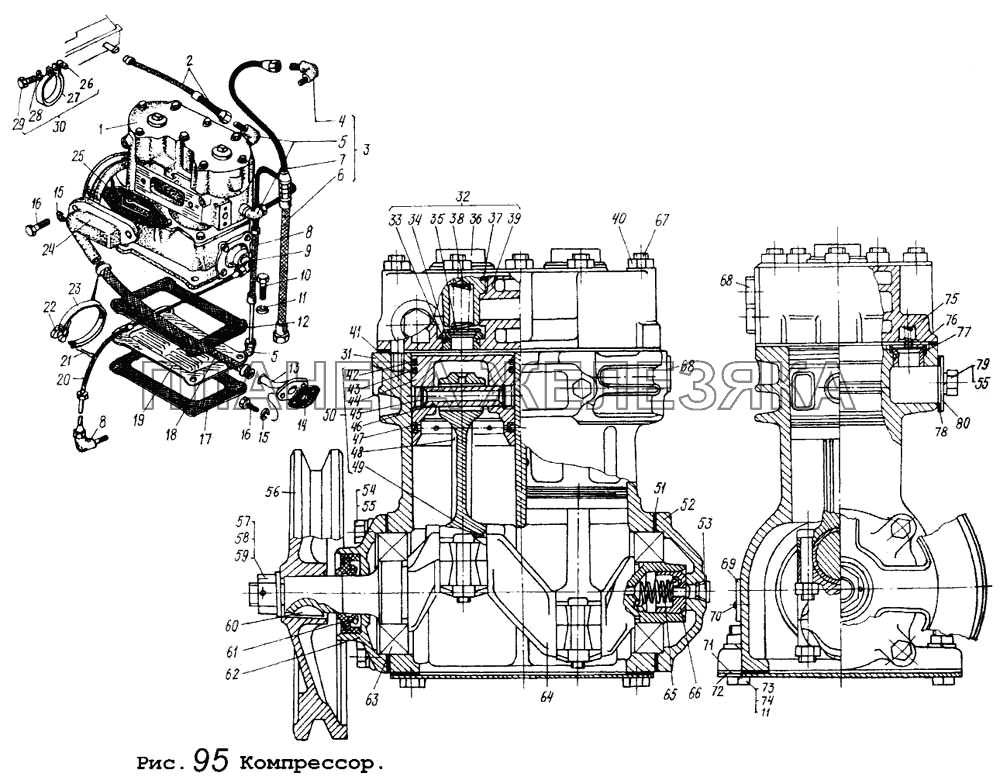 Компрессор МАЗ-64255