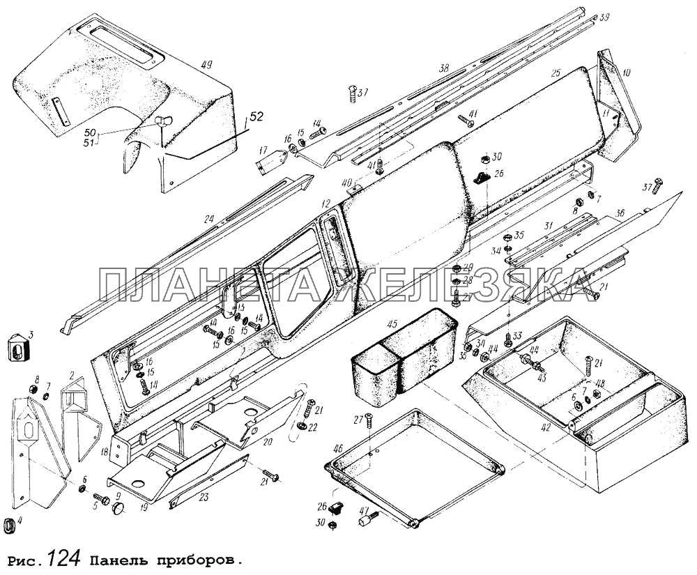 Панель приборов МАЗ-5434